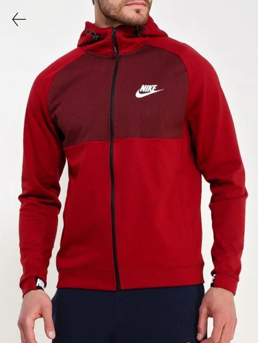 Nike Sportswear Advance 15 Hoodie Sz M Red Moisture wicking